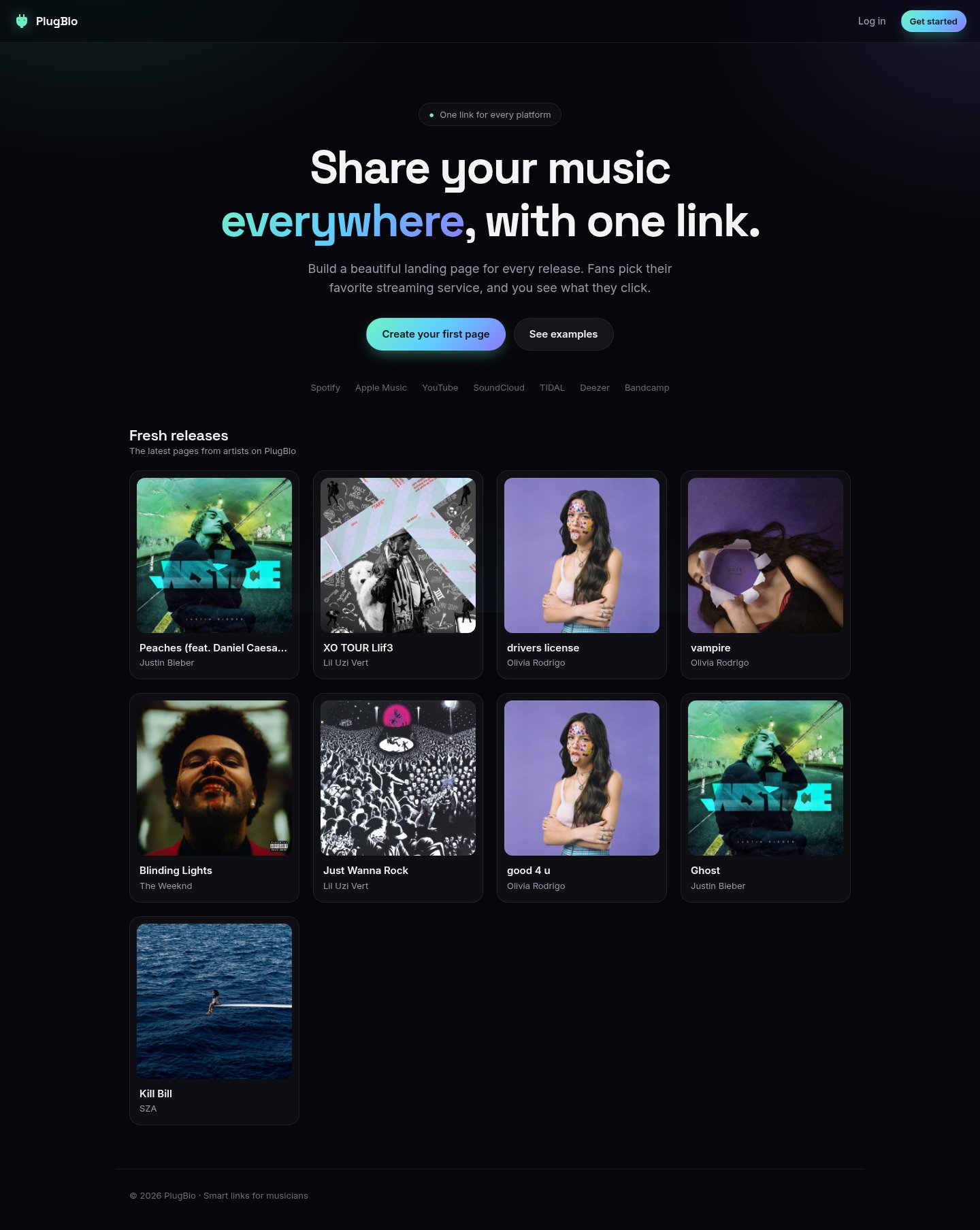 Screenshot of PlugBio